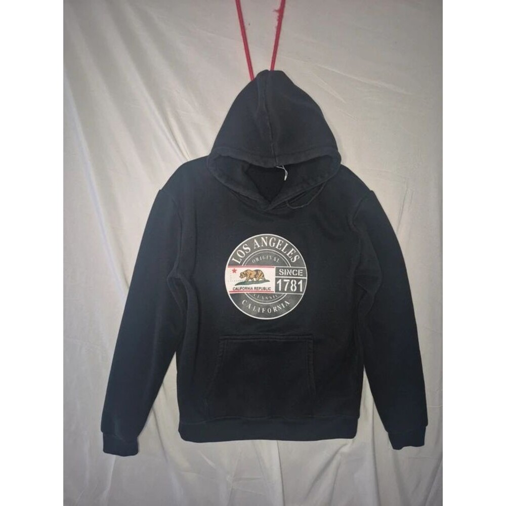 Nasasha Los Angeles California Republic 1781 Black Pullover Hoodie – Size XXL